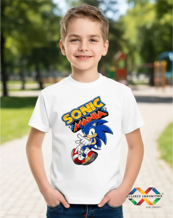 Producto - REMERA -SONIC-POLIESTER NIÑOS TALLE 6 - 0