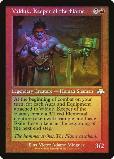 Producto - Valduk, Keeper of the Flame (Retro Frame Foil)