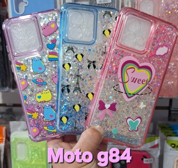Producto - Fundas glitter diseño 360. Moto g84