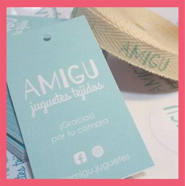 Producto - 100 Tag 6x10cm Brillo