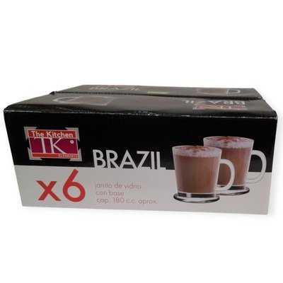 Producto - JARRO MUG VIDRIO 180 ML X 6 / CODIGO L1