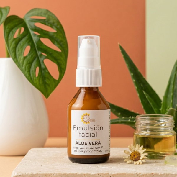 Producto - Emulsión facial de aloe vera y urea