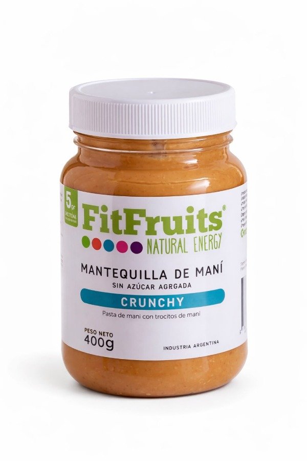 Producto - FIT FRUITS PASTA DE MANI CRUNCHY 400 GRS - 0