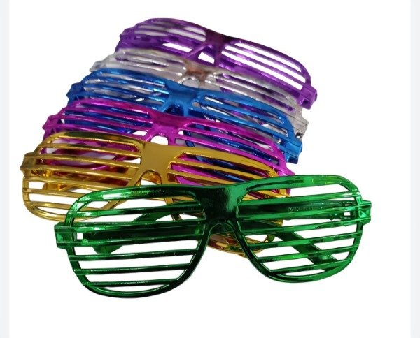Producto - Lentes Rayados Metalizados x 12