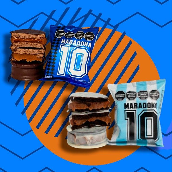 Producto - ALFAJOR MARADONA 10 BLANCO Y NEGRO X 16 UNI
