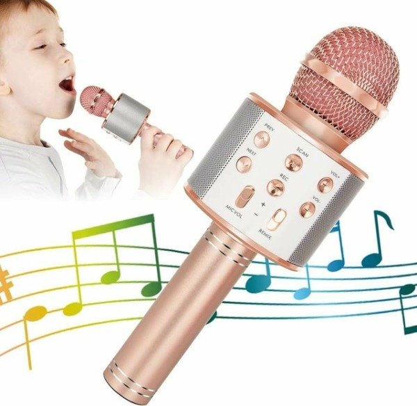 Producto - Micrófono con parlante bluetooth karaoke