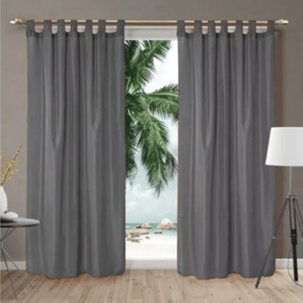 Producto - Cortinas largas tela tropical
