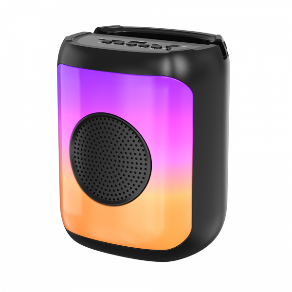 Producto - Parlante 1.0 portable -30w -3" -bluetooth/usb/sd/fm/3.5mm/6.35mm -luz RGB led