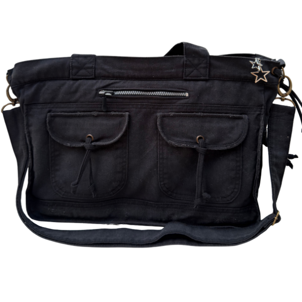 Producto - Morral Esme (gris topo con roturas)