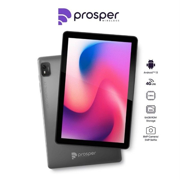 Producto - Tablet Prosper G11 10.1 64gb + 4gb Ram + 4G Lte + Funda Gris + Mica Color Negro