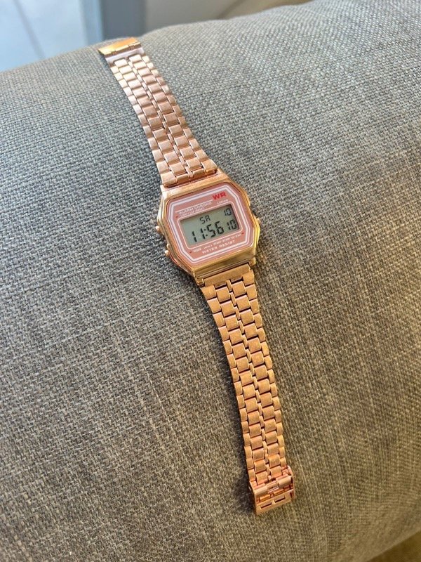 Producto - Reloj Retro Cuadrado Rose Gold