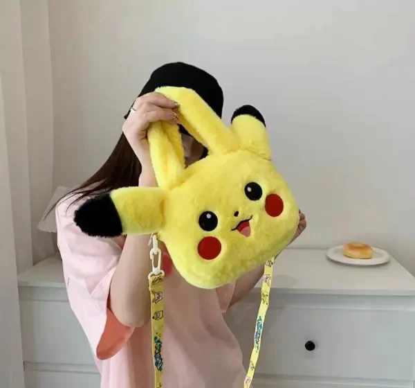 Producto - MORRAL CARTERA DE PELUCHE PIKACHU