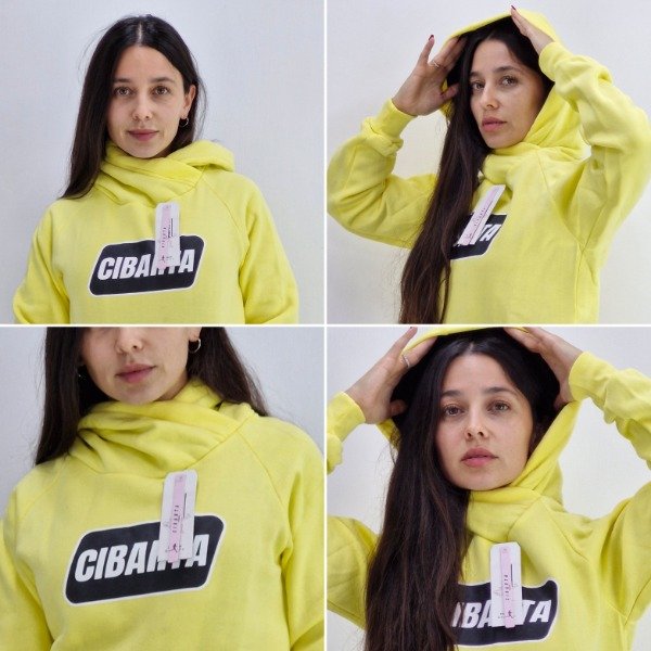 Producto - Canguro Cuello bote cruzado cibarta Modelo Finux Beta Amarillo