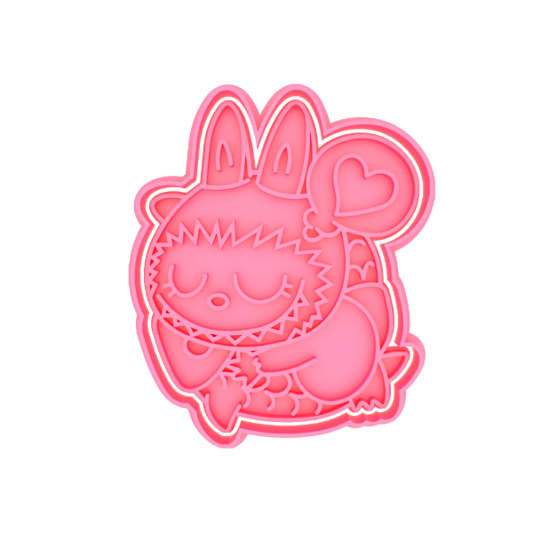 Producto - Cortante con sello para cookie Labubu 3