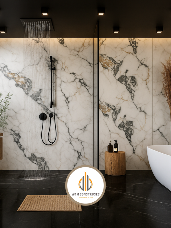 Producto - Placas de PVC Símil Mármol - Calacata Gold