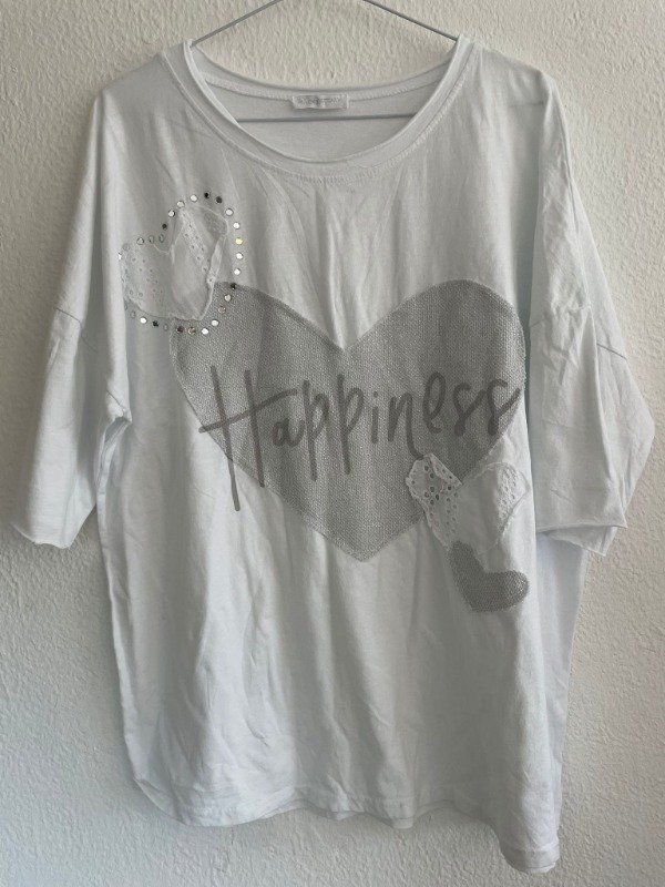 Producto - REMERA HAPPINESS - blanca