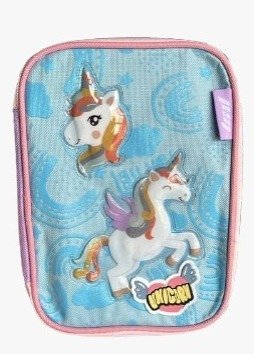 Producto - CARTUCHERA CANOPLA 1 PISO CON DIVISIONES - UNICORNIO