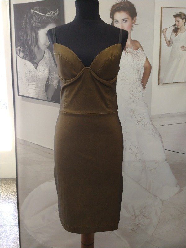 Producto - Vestido recto Verde oliva