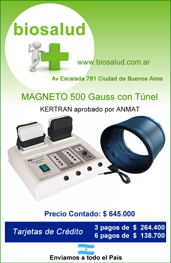 Producto - MAGNETO 500 GAUSS - Con dos Solenoides Planos  y un Túnel - MARCA KERTRAN