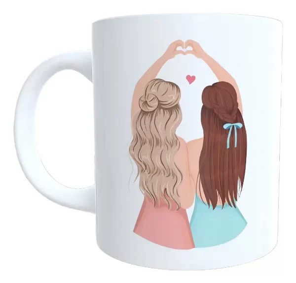 Producto - Taza - dia del amigo 51 amigas corazon
