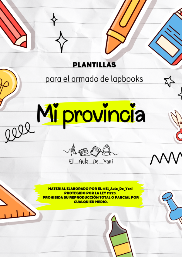 Producto - Plantillas para Lapbook Provincias Argentinas