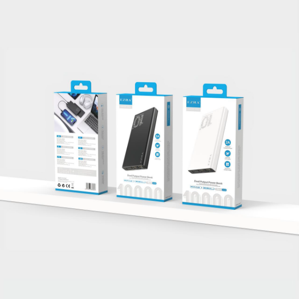 Producto - Cargador Portátil de 10000mAh Salida 2A -2USB-2TPC PB60.