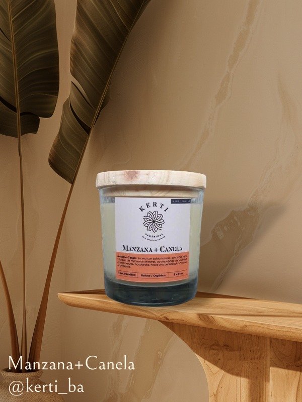 Producto - Vela de Soja Manzana + Canela