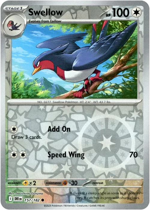 Producto - Swellow - 157/182 - Destined Rivals - Reverse Holo