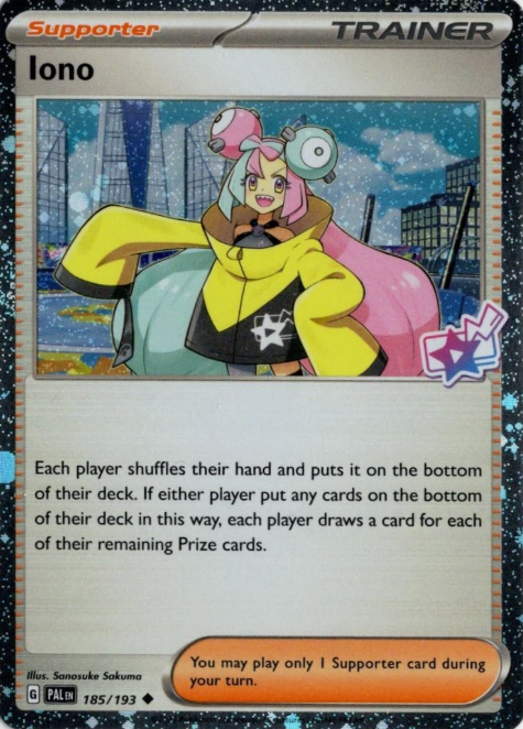 Producto - Iono 185/193 Paldea Evolved Cosmos Holo Stamped Promo