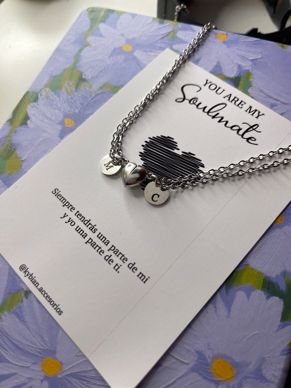 Producto - Collares Soulmate iniciales grabadas