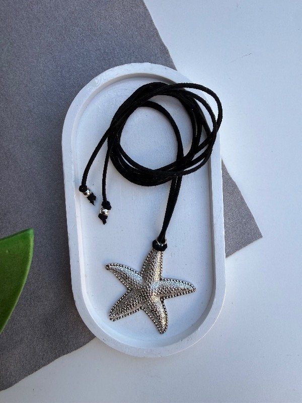 Producto - Choker estrella mar negra