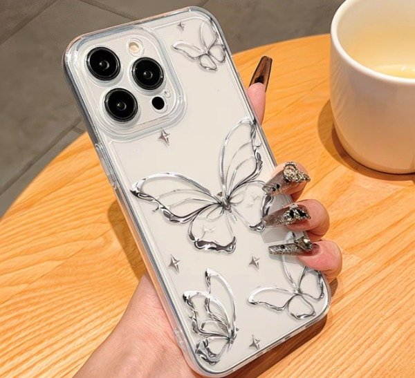 Producto - Case clear butterfly - 2