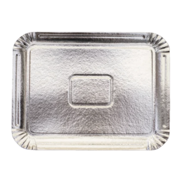 Producto - Bandeja plateada cartón (medidas)