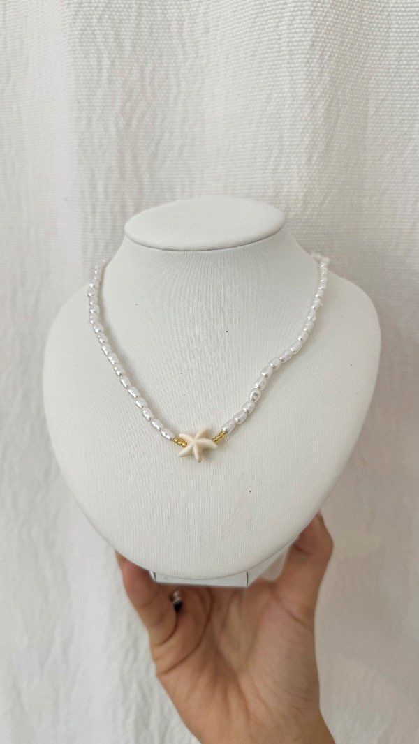 Producto - Collar estrella beige