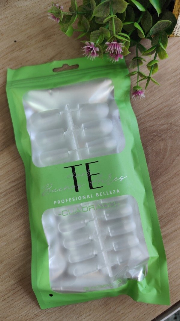 Producto - Tips para soft gel TEamo buenos aires (cuadradas, almond)