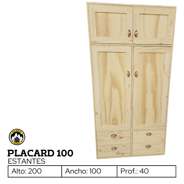 Producto - PLACARD 100 ESTANTES