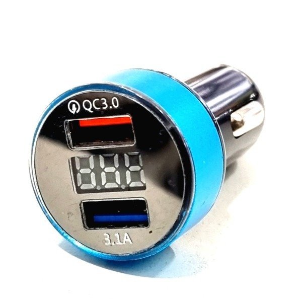 Producto - VOLTÍMETRO DIGITAL CON CARGADOR DOBLE USB 12/24v