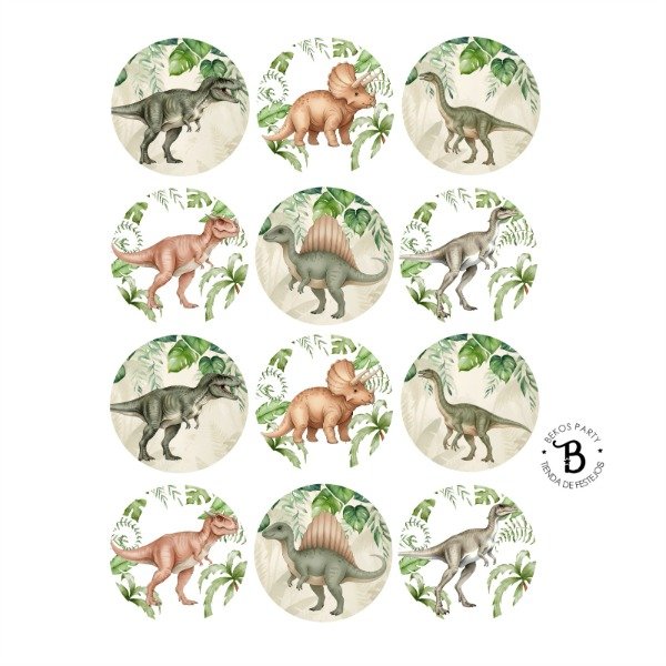 Producto - Stickers DINOS Vintage x 12