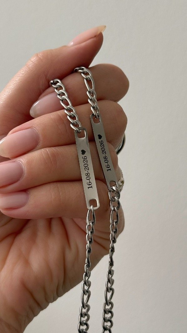 Producto - Pulsera mini rolo barrita para grabar UNIDAD ACERO QUIRÚRGICO - 2