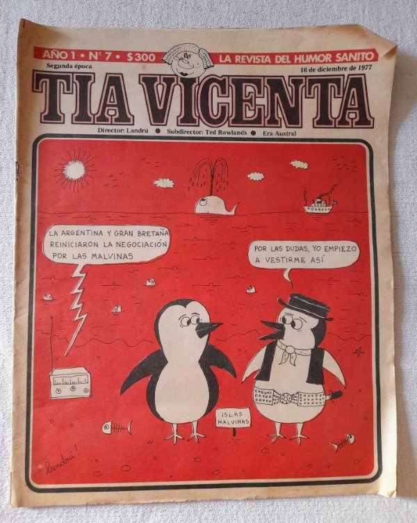 Producto - Revista Tia Vicenta #7 - Noviembre De 1977 - 2a Epoca Landru