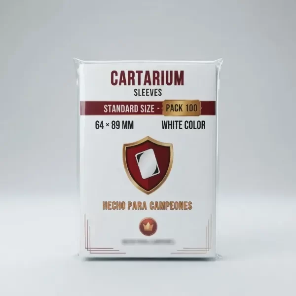 Producto - Sleeves Cartarium Standard 64x89 mm Blancas Commander Pack x100 - 1