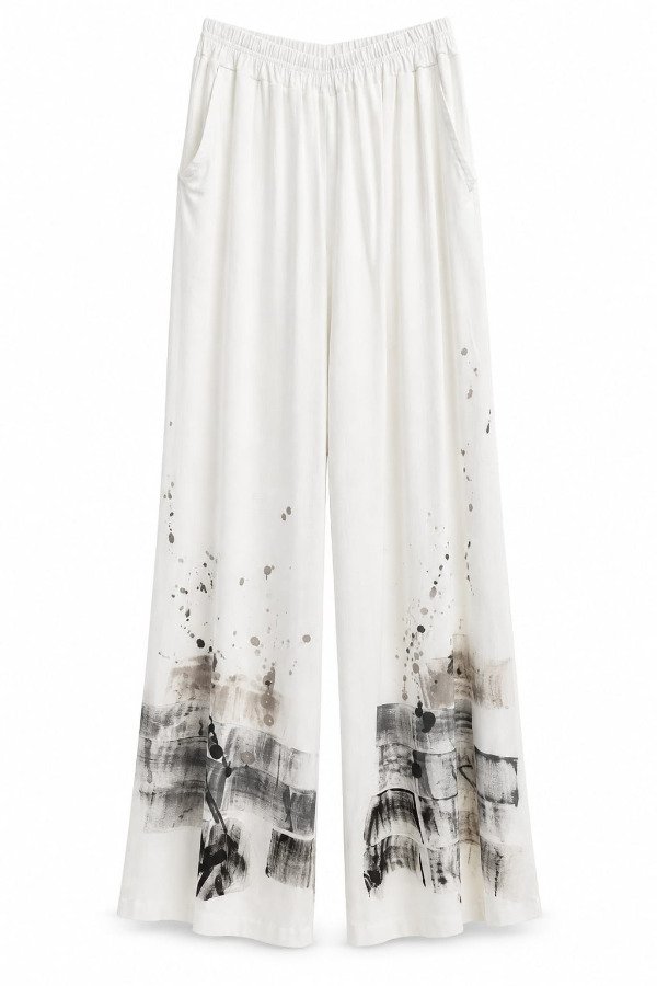 Producto - Pantalón Lino Blanco 201 - 1