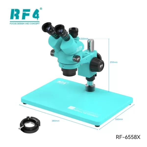 Producto - Microscopio Trinocular RF4 RF-6558x + Barlow 0.7X - 0