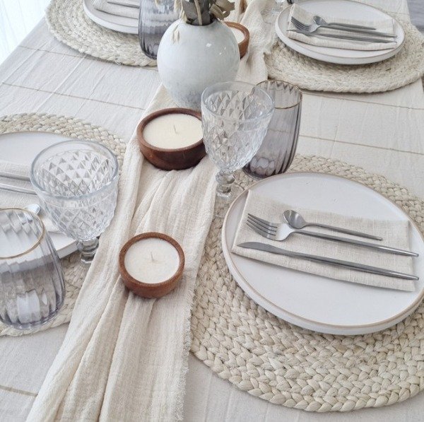 Producto - PLATOS DE SITIO YUTE BLANCO 35cm