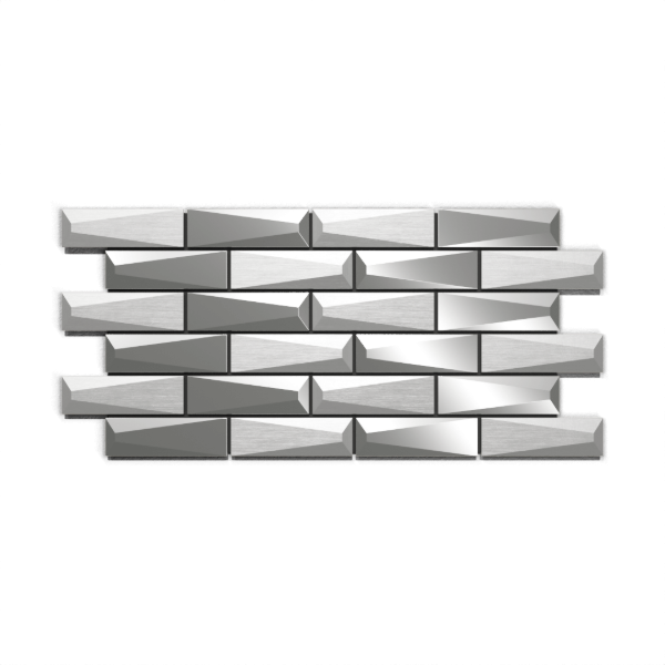 Producto - Placa Savoca Linea Inox combinada biselada en punta Idra Inox