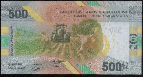 Producto - Africa central [Pick 700] 500 Francos 2020. UNC - 1