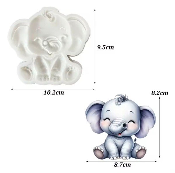 Producto - Elefante infantil molde de silicona