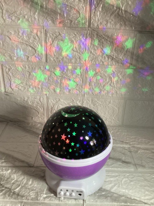 Producto - Velador Proyector de Estrellas Led Giratorio 3 RGB