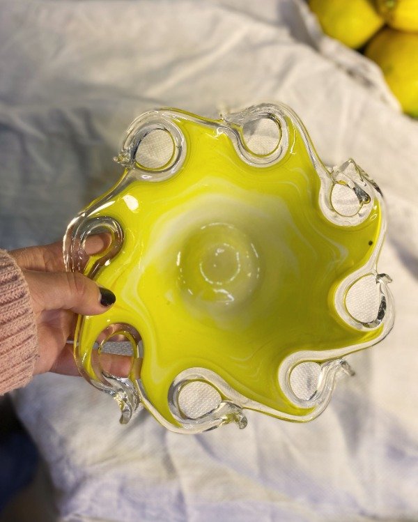 Producto - Centro De Mesa De Murano Amarillo