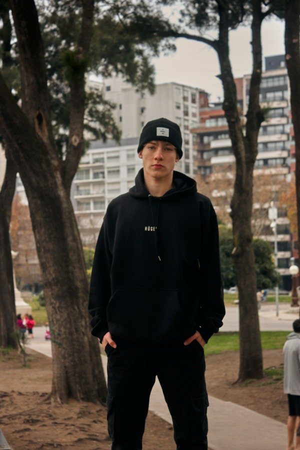 Producto - Buzo canguro negro